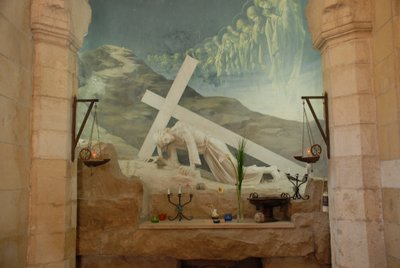 Christ with Cross, Via Dolorosa, Jerusalem, Israel by Unbekannt Unbekannt